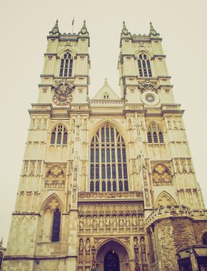 Vintage bir görünüm westminster abbey