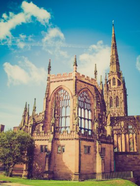 Retro görünüm Coventry Katedrali