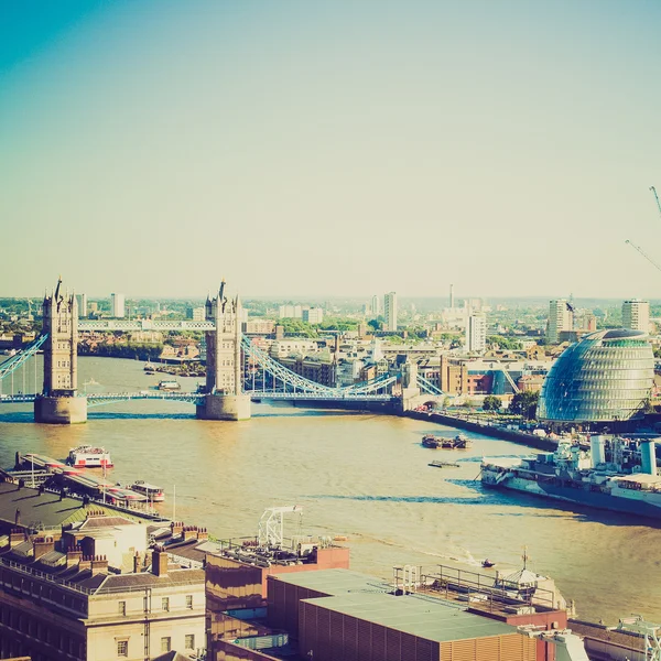 Look vintage Tower Bridge Londra — Foto Stock