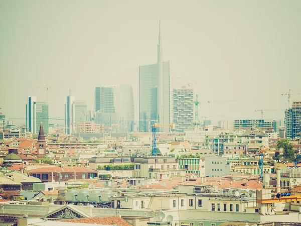 Ретро-взгляд Милан, Италия — стоковое фото