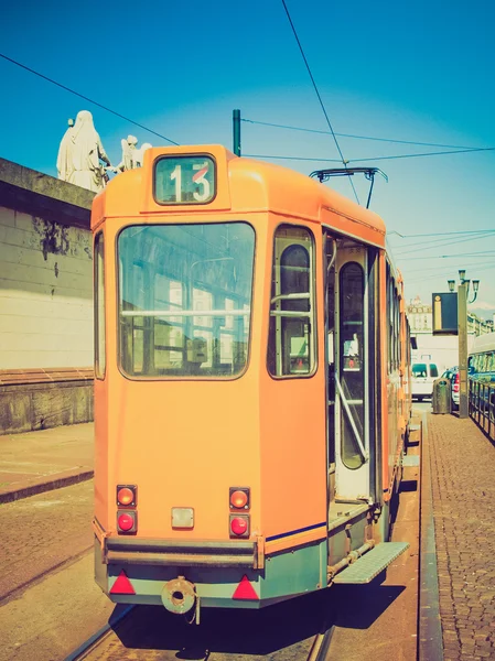 Retro wygląd Tramwaj — Zdjęcie stockowe