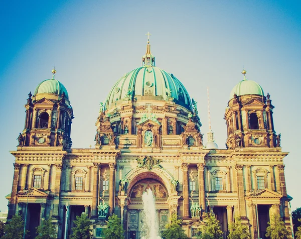 Retro spojrzenie berliner dom, berlin — Zdjęcie stockowe