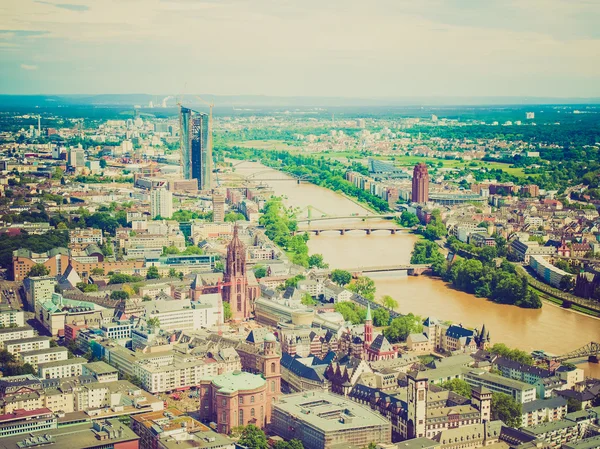 Retro look Frankfurt am Main, Alemanha — Fotografia de Stock