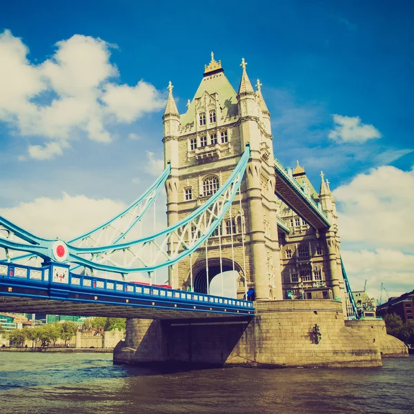 Vintage look Tower Bridge, London — Stock Photo, Image