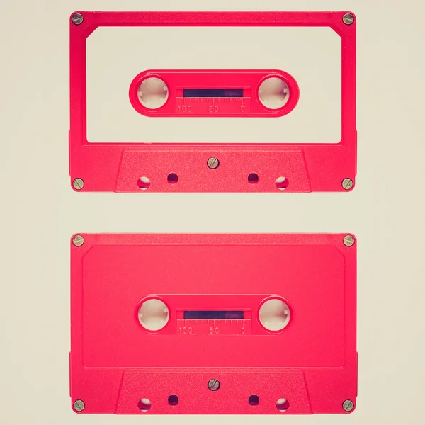 Retro look Tape cassette — Stock Photo, Image