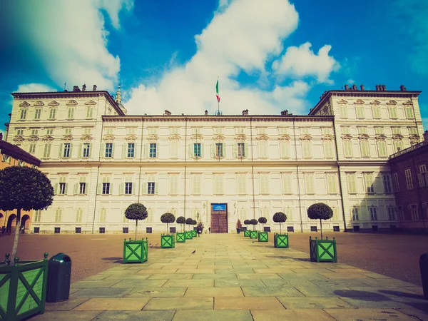 Look retrò Palazzo Reale, Torino — Foto Stock