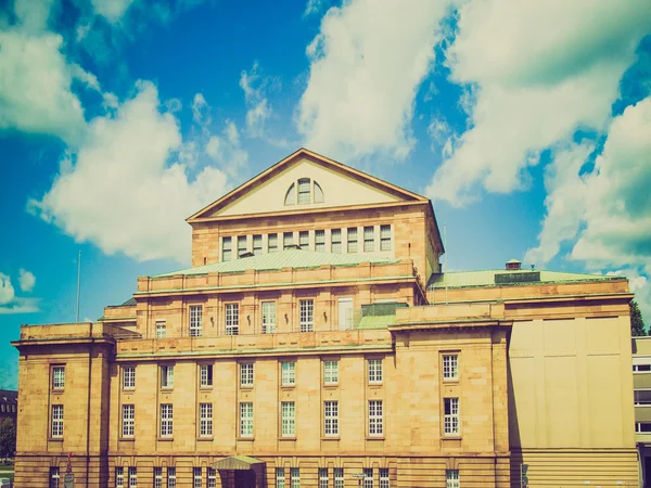 Retro kijken Staatstheather (National Theatre) Stuttgart — Stockfoto