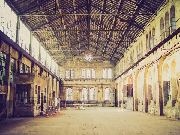 Retro look Abandoned factory — Stock Photo, Image