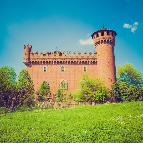 Retro look Medieval Castle Turin — Stock Photo, Image