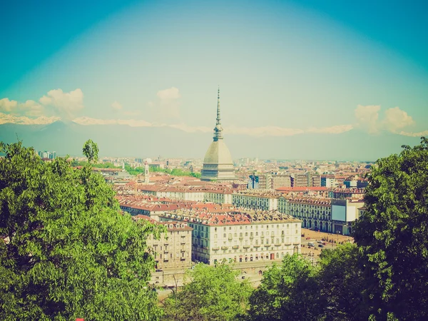 Regard rétro vue Turin — Photo