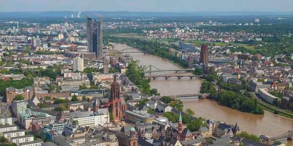 Frankfurt nad Mohanem - panorama — Stock fotografie