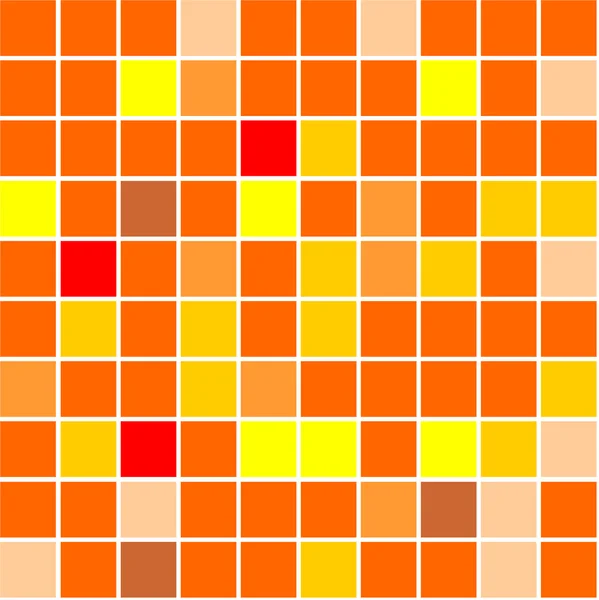 Sömlös plattor bakgrund olika nyanser av orange färg — Stockfoto