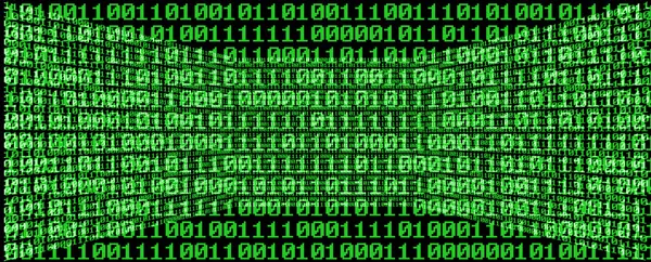 Digital room with binary numbers