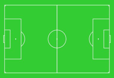 Yeşil futbol futbol oyun alanı