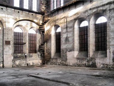 Abandoned factory clipart