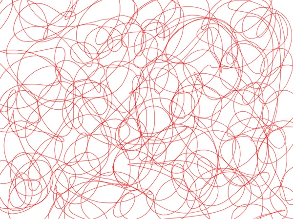 Tangle abstrato vermelho ilustração fundo — Fotografia de Stock