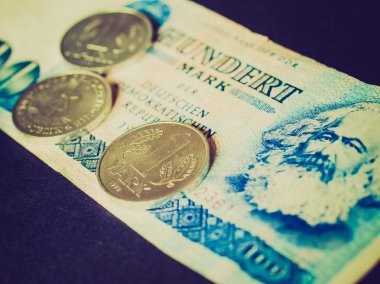 Retro look DDR banknotu