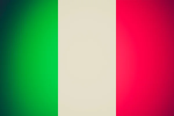 Retro-Look italienische Flagge — Stockfoto