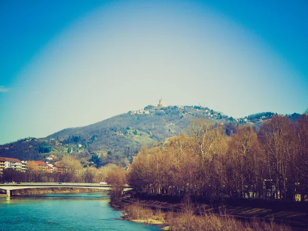 Basilica di Superga im Retro-Look, Turin — Stockfoto