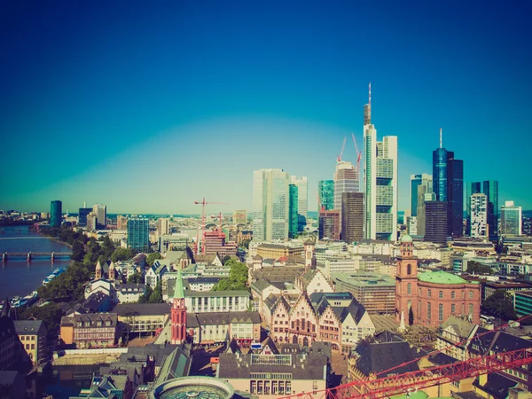 Retro look Frankfurt am Main — Stock Photo, Image