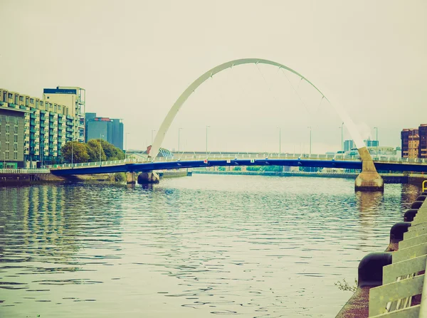 Retro görünümlü river clyde — Stok fotoğraf