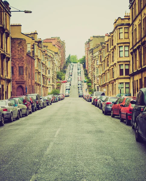 Retro söker glasgow hill — Stockfoto