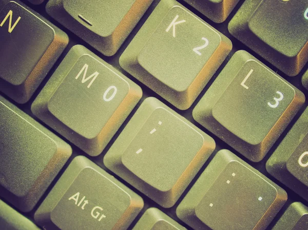 Bilgisayar klavyesine bak — Stok fotoğraf