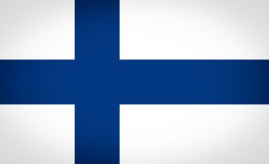vignetted Finlandiya bayrağı
