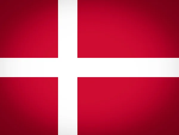 Bandeira de denmark vinheta — Fotografia de Stock