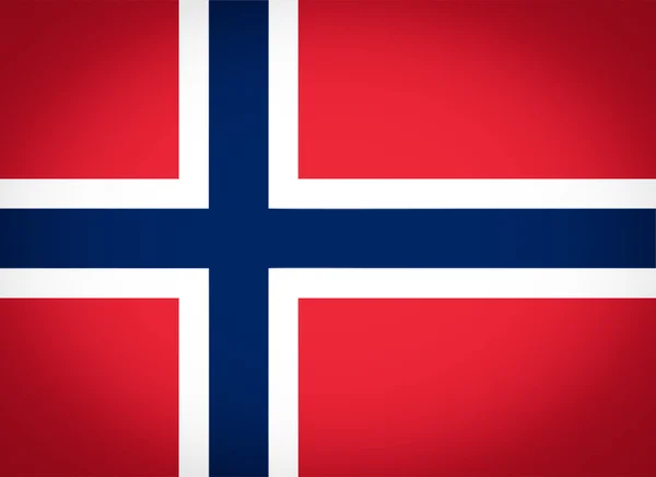 Flagge Norwegens mit Vignettierung — Stockfoto