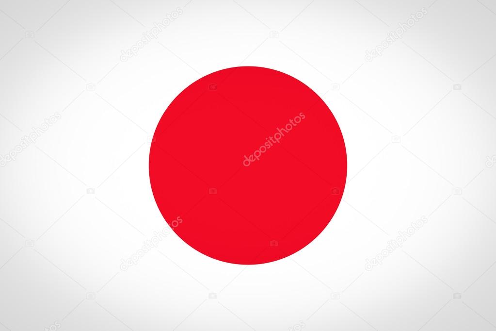 Flag of Japan vignetted