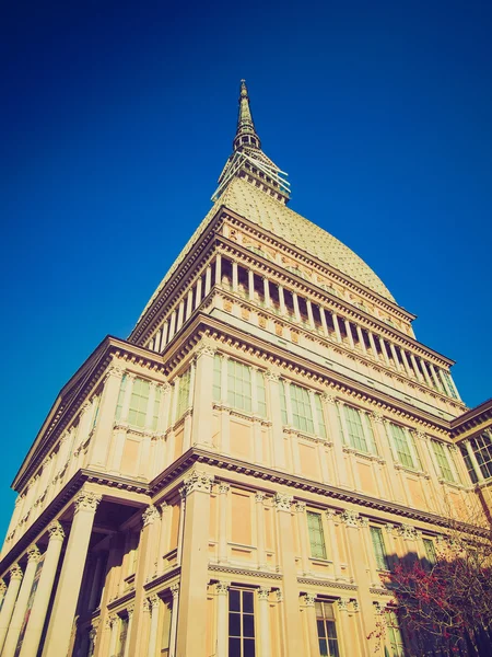 Retro look Mole Antonelliana, Turijn — Stockfoto