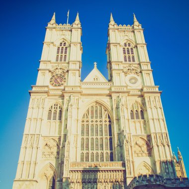 Vintage bir görünüm westminster abbey