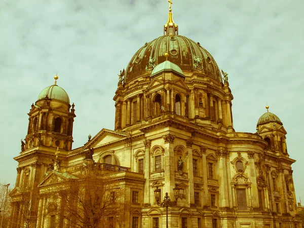 Retro olhando Berliner Dom — Fotografia de Stock