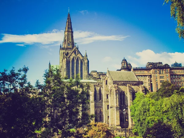 Cathédrale de Glasgow à la recherche rétro — Photo