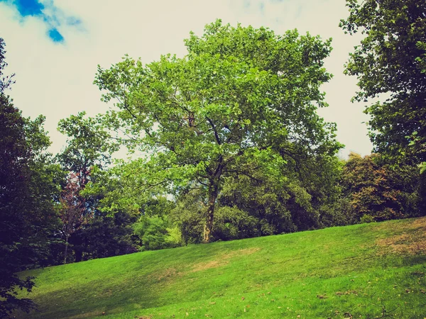 Retro looking Kelvingrove, Glasgow — Stock Photo, Image