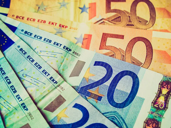 Retro vzhled Euro obrázek — Stock fotografie