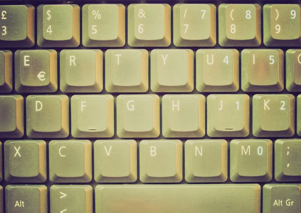 Retro look Computer keyboard — Stock Photo, Image