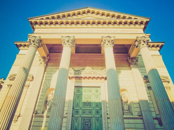 Retro olhar Igreja de San Massimo, Turim — Fotografia de Stock