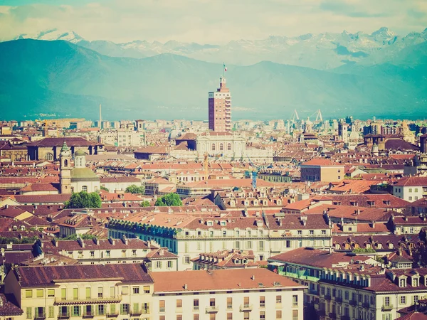 Retro görünüm Torino, İtalya — Stok fotoğraf