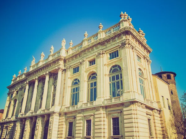 Olhar retro Palazzo Madama, Turim — Fotografia de Stock