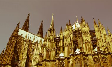 retro görünümlü Köln dom