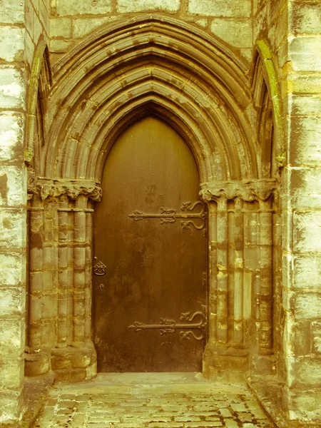 Retro look Glasgow cathedral — Stock Photo, Image