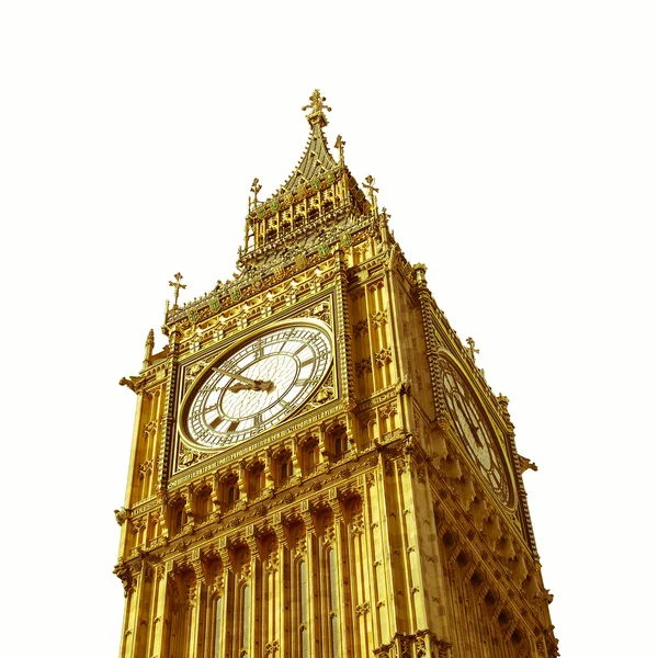 Retro olhando Big Ben, Londres — Fotografia de Stock