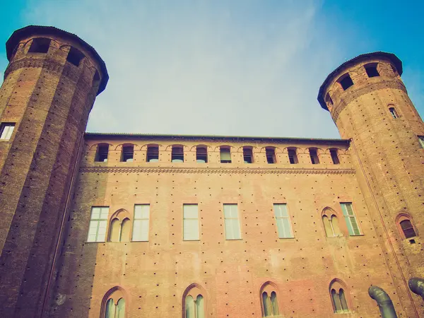 Retro look Palazzo Madama, Turin — Stock Photo, Image