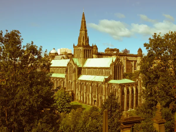 Retro look Glasgow kathedraal — Stockfoto