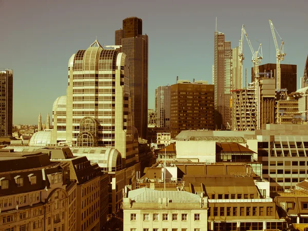 Retro procurando Cidade de Londres — Fotografia de Stock