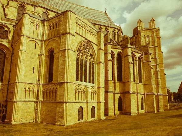 Catedral de Canterbury de aspecto retro — Foto de Stock