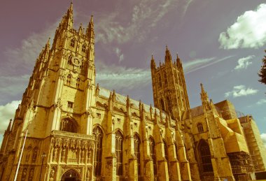 Retro görünümlü canterbury cathedral