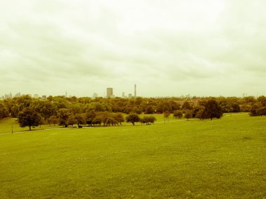 Retro görünümlü primrose hill Londra